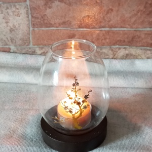 Cseresznye virágos mécsestartó  - Meska.hu