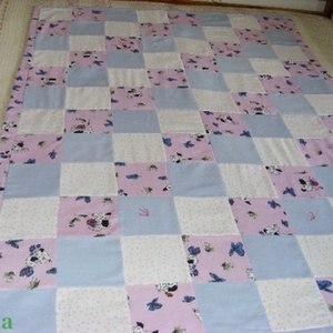patchwork takaró apró kockákból, Otthon & Életmód, Babaszoba, gyerekszoba, Babatakaró, gyerek pléd, Varrás, Patchwork, foltvarrás, MESKA