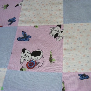 patchwork takaró apró kockákból - otthon & életmód - babaszoba, gyerekszoba - babatakaró, gyerek pléd - Meska.hu