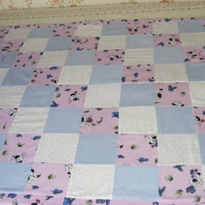 patchwork takaró apró kockákból - otthon & lakás - babaszoba, gyerekszoba - babatakaró, gyerek pléd - Meska.hu