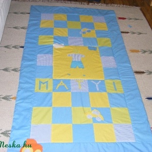patchwork névre szóló, falvédő is készülhet, Otthon & Lakás, Babaszoba, gyerekszoba, Falvédő gyerekszobába, Varrás, Patchwork, foltvarrás, Meska