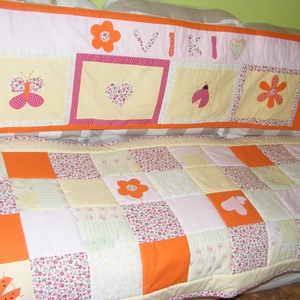 Patchwork takaró, falvédő virágokkal, pillangókkal névre szóló - otthon & lakás - lakástextil - falvédő - Meska.hu Patchwork takaró, falvédő virágokkal, pillangókkal névre szóló - otthon & lakás - lakástextil - falvédő - Meska.hu