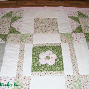 patchwork takaró csillag motívumokból - otthon & lakás - lakástextil - felnőtt takaró, pléd - Meska.hu