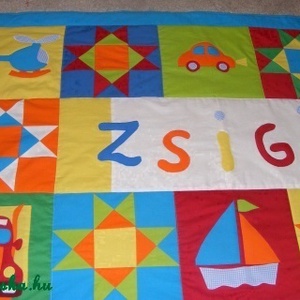 Járműves patchwork takaró járművekkel, autós, repülős, Otthon & Életmód, Babaszoba, gyerekszoba, Babatakaró, gyerek pléd, Varrás, Patchwork, foltvarrás, MESKA