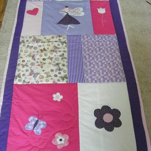 Tündéres patchwork takaró, falvédőnek is alkalmas - otthon & életmód - lakástextil - ágynemű - Meska.hu