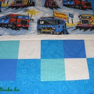 patchwork kamionos takaró,  - otthon & életmód - babaszoba, gyerekszoba - Meska.hu