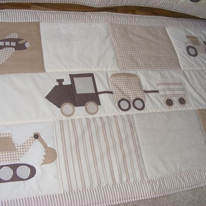 Járműves patchwork falvédő, autó, traktor, helikopter. Szett - otthon & életmód - lakástextil - Meska.hu