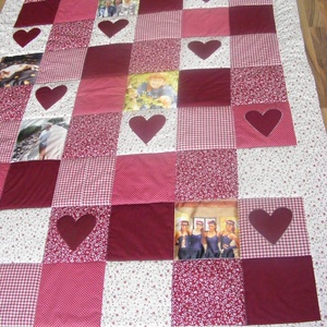 Fényképes patchwork takaró, Otthon & Életmód, Lakástextil, Ágytakaró, Varrás, Patchwork, foltvarrás, MESKA