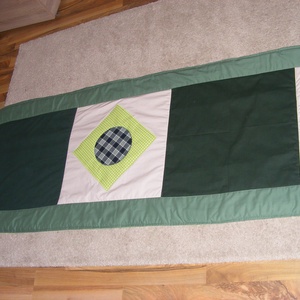 Zöld patchwork falvédő - otthon & életmód - lakástextil - Meska.hu