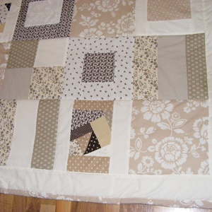 Crazy Patchwork takaró, pasztell színekből - otthon & életmód - lakástextil - ágytakaró - Meska.hu