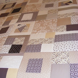Crazy Patchwork takaró, pasztell színekből - otthon & életmód - lakástextil - ágytakaró - Meska.hu