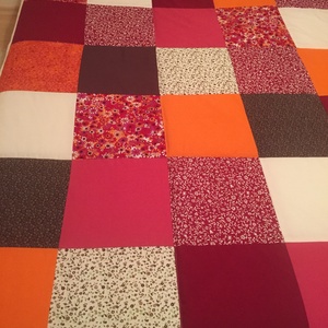 Country stílusú patchwork  ágytakaró - otthon & életmód - lakástextil - ágytakaró - Meska.hu