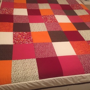 Country stílusú patchwork  ágytakaró - otthon & életmód - lakástextil - ágytakaró - Meska.hu