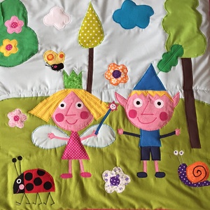 patchwork falvédő,takaró, Dóra, Lili hercegnő, Benő manó, Peppa malac,  -  - Meska.hu