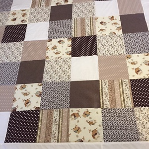 Patchwork takaró bagoly mintával - otthon & életmód - lakástextil - felnőtt takaró, pléd - Meska.hu