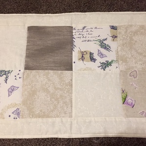 Patchwork falvédő levendula mintával - otthon & életmód - lakástextil - falvédő - Meska.hu