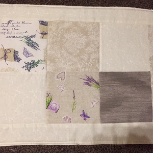 Patchwork falvédő levendula mintával - otthon & életmód - lakástextil - falvédő - Meska.hu