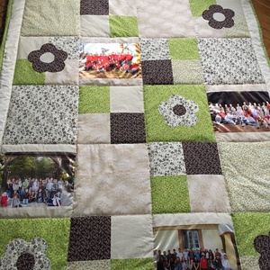 Fényképes patchwork takaró, Otthon & Lakás, Ágytakaró, Lakástextil, Varrás, Patchwork, foltvarrás, Meska