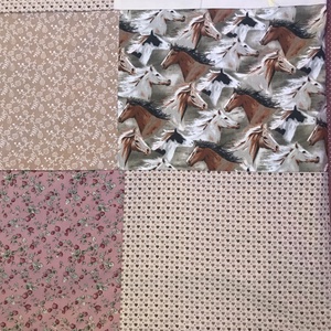 Patchwork takaró, falvédő lovas mintával - otthon & életmód - lakástextil - ágytakaró - Meska.hu