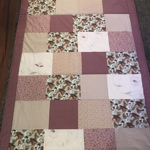Patchwork takaró, falvédő lovas mintával - otthon & életmód - lakástextil - ágytakaró - Meska.hu