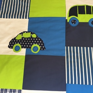 patchwork takaró járművekkel - otthon & életmód - babaszoba, gyerekszoba - babatakaró, gyerek pléd - Meska.hu