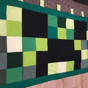 Minecraft Creeper patchwork falvédő, takaró - otthon & életmód - babaszoba, gyerekszoba - falvédő gyerekszobába - Meska.hu