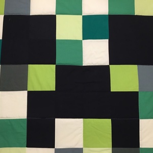 Minecraft patchwork takaró - otthon & életmód - lakástextil - ágytakaró - Meska.hu
