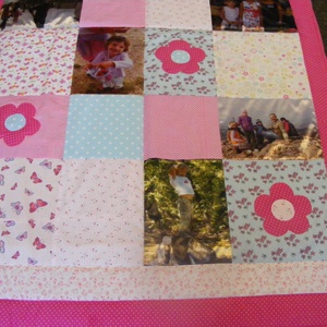 Fényképes patchwork takaró, falvédő - otthon & életmód - babaszoba, gyerekszoba - falvédő gyerekszobába - Meska.hu