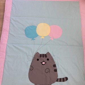 Pusheen cat patchwork takaró,falvédő - Meska.hu