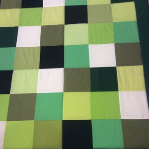 patchwork favedő Minecraft színekkel  - otthon & életmód - lakástextil - ágytakaró - Meska.hu