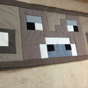 Minecraft bika patchwork falvédő, takaró zsebekkel - otthon & életmód - Meska.hu