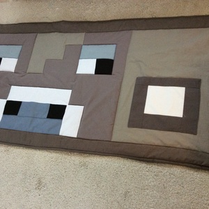 Minecraft bika patchwork falvédő, takaró zsebekkel - otthon & életmód - Meska.hu