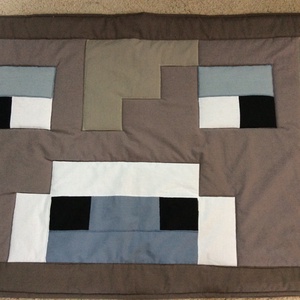 Minecraft bika patchwork falvédő, takaró zsebekkel - otthon & életmód - Meska.hu