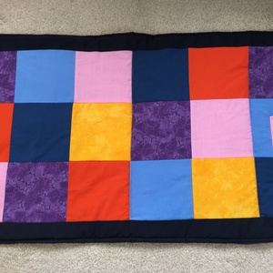 Patchwork falvédő, takaró 2 db zsebbel sok színből - otthon & életmód - lakástextil - falvédő - Meska.hu