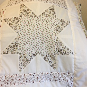 patchwork takaró csillag motívumokból pasztell kisvirágos  - otthon & életmód - lakástextil - ágytakaró - Meska.hu patchwork takaró csillag motívumokból pasztell kisvirágos  - otthon & életmód - lakástextil - ágytakaró - Meska.hu