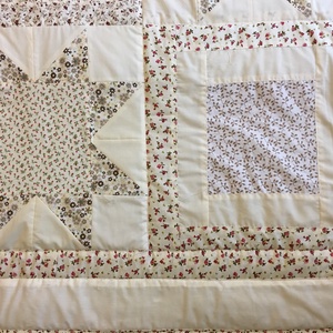 patchwork takaró csillag motívumokból pasztell kisvirágos  - otthon & életmód - lakástextil - ágytakaró - Meska.hu patchwork takaró csillag motívumokból pasztell kisvirágos  - otthon & életmód - lakástextil - ágytakaró - Meska.hu