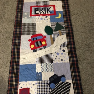 Patchwork takaró, falvédő Járműves - Meska.hu