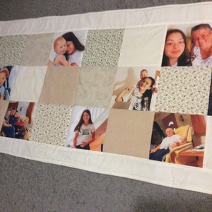 Patchwork falvédő fényképes - Meska.hu