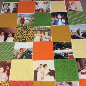Fényképes Patchwork takaró - Meska.hu