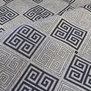 Görög mintás patchwork takaró, falvédő Sötétkék szürke - otthon & lakás - lakástextil - ágytakaró - Meska.hu