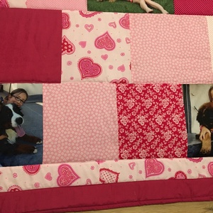 Fényképes patchwork takaró, falvédő - otthon & életmód - lakástextil - falvédő - Meska.hu