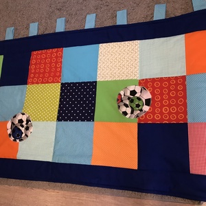 Patchwork falvédő, takaró sok színből - otthon & életmód - lakástextil - falvédő - Meska.hu