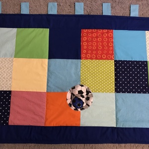 Patchwork falvédő, takaró sok színből - otthon & életmód - lakástextil - falvédő - Meska.hu