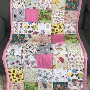patchwork  takaró, sok-sok  mintás, falvédőnek is megfelel, Otthon & Életmód, Babaszoba, gyerekszoba, Falvédő gyerekszobába, Varrás, Patchwork, foltvarrás, MESKA