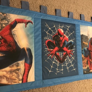 Patchwork takaró, falvédő Spiderman, Pókember - otthon & életmód - babaszoba, gyerekszoba - falvédő gyerekszobába - Meska.hu