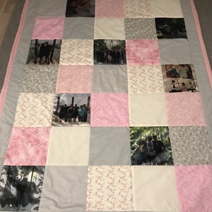 Fényképes patchwork takaró falvédő, , Otthon & Életmód, Lakástextil, Felnőtt takaró, pléd, Varrás, Patchwork, foltvarrás, MESKA