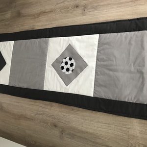 Szürke kockás patchwork takaró, falvédő szettben - otthon & életmód - lakástextil - ágytakaró - Meska.hu