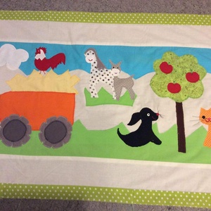 Járműves patchwork falvédő, autó, traktor, helikopter.  - baba - mama - babaszoba dekoráció - falvédő gyerekszobába - Meska.hu