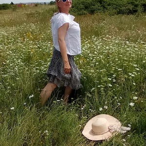 Harmatos Harangvirág szoknya  - ruha & divat - női ruha - szoknya - Meska.hu