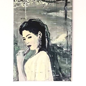 Eső muzsikál- festmény  - művészet - festmény - akril - Meska.hu